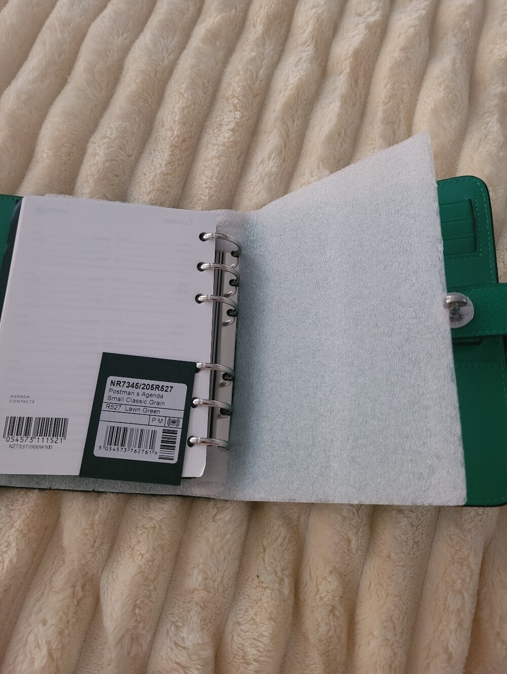 Mulberry Postman's Lock Agenda book Diary Green NEW - Picture 7 of 9
